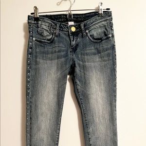 Candie’s Blue Jeans Size 1 Skinny Jean with Metal Studs